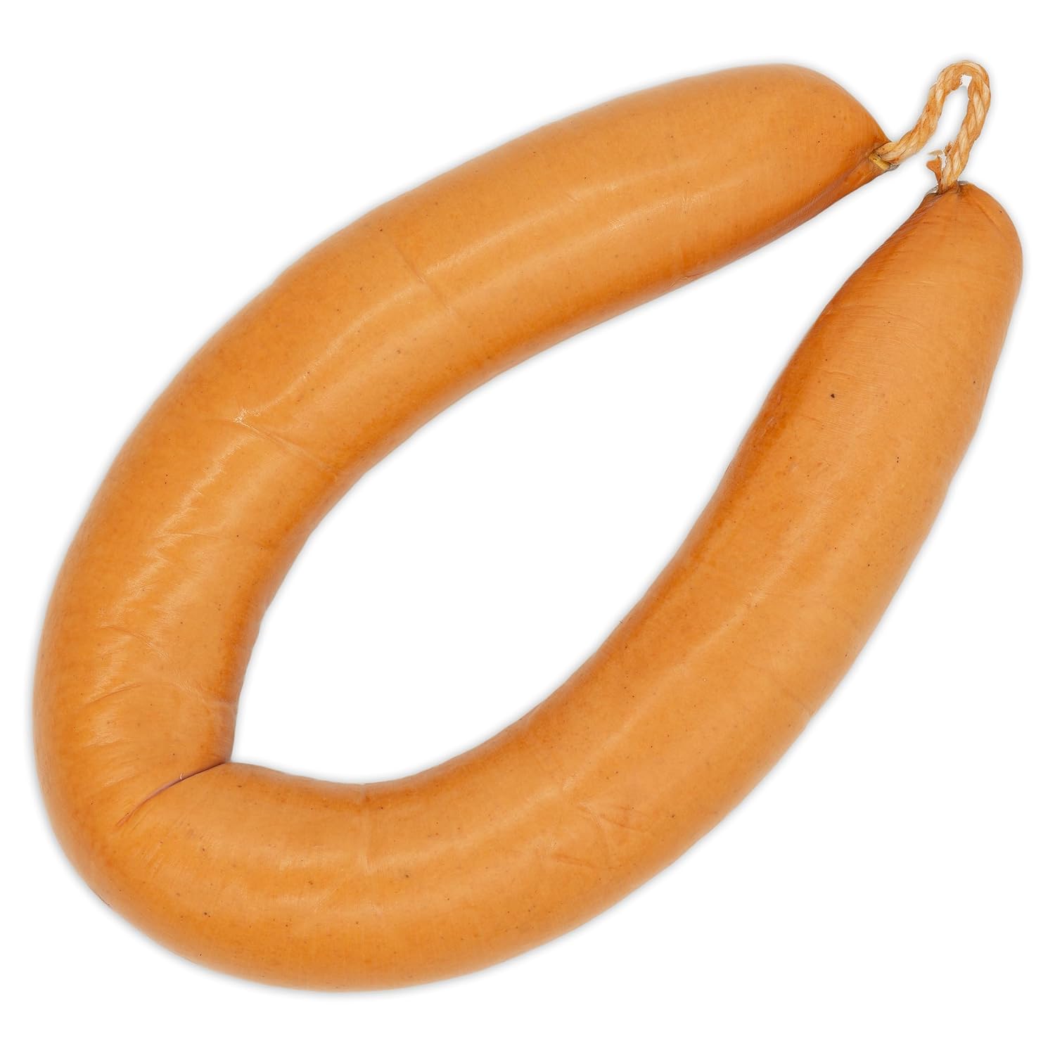 Food-United Lyoner Meat Sausage 1000 g in a Ring Smoked Edible Skin Juicy Mild Spicy Selected Basic Materials of Beef and Pork Top Quality from Bavaria