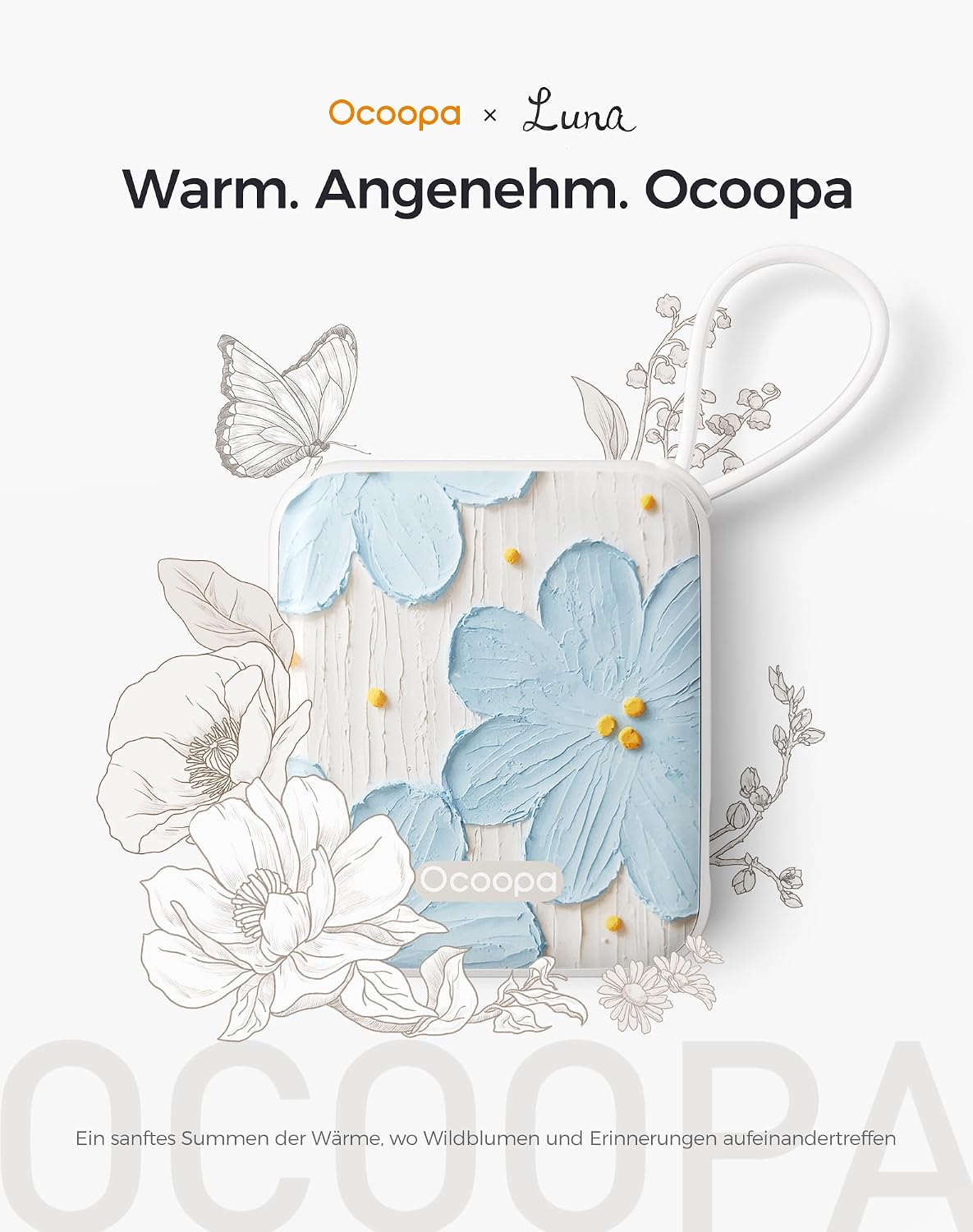 OCOOPA Electric Hand Warmers, Set of 2, 3 Levels, Reusable Pocket Warmers – Bild 2