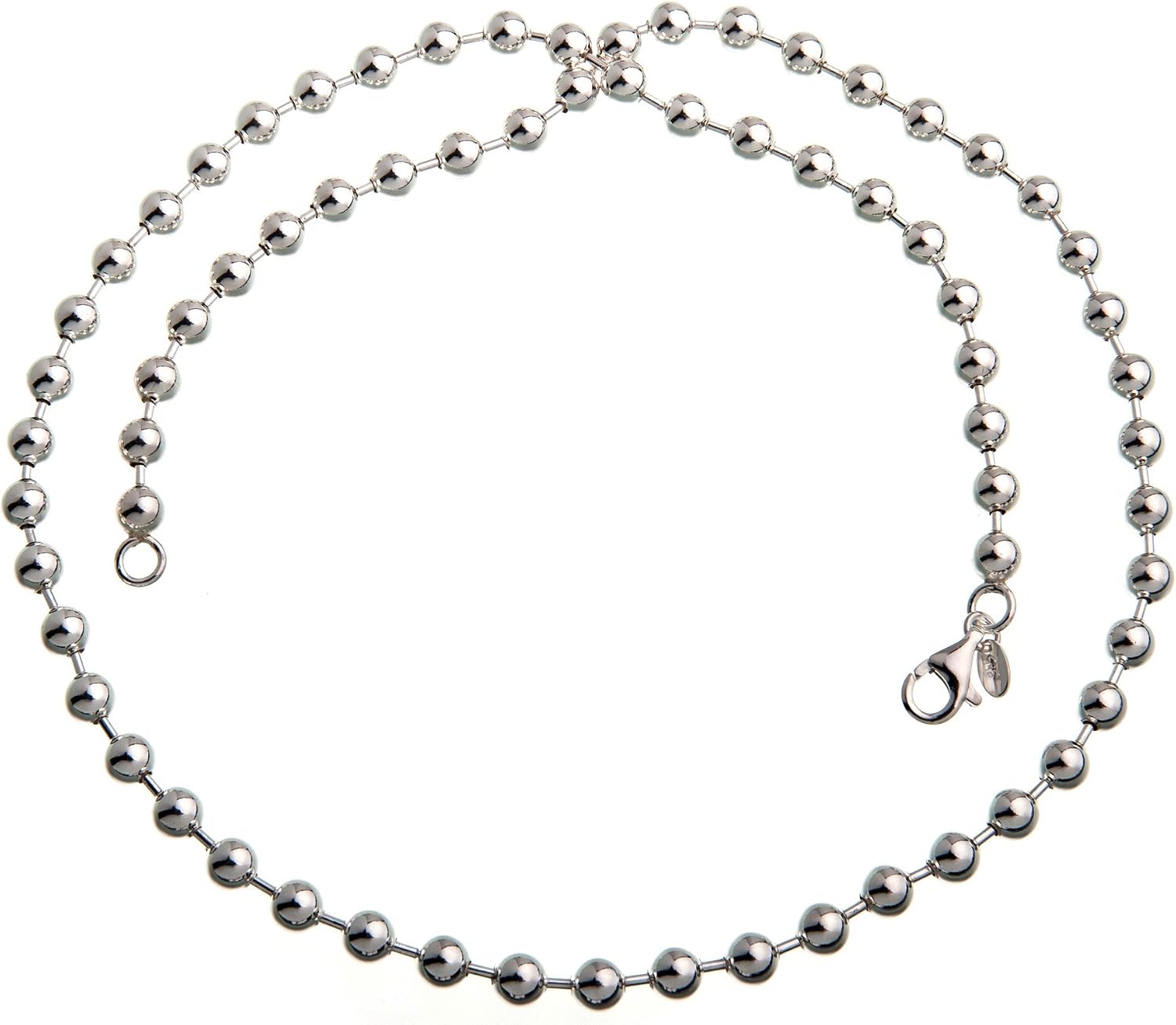 6 mm Ball Chain - Genuine 925 Silver, Length 40-100 cm – Bild 2