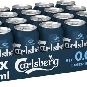 Carlsberg Lager 0.0% Alcohol-Free Es Lager Beer 24 x 0.33 L Tin