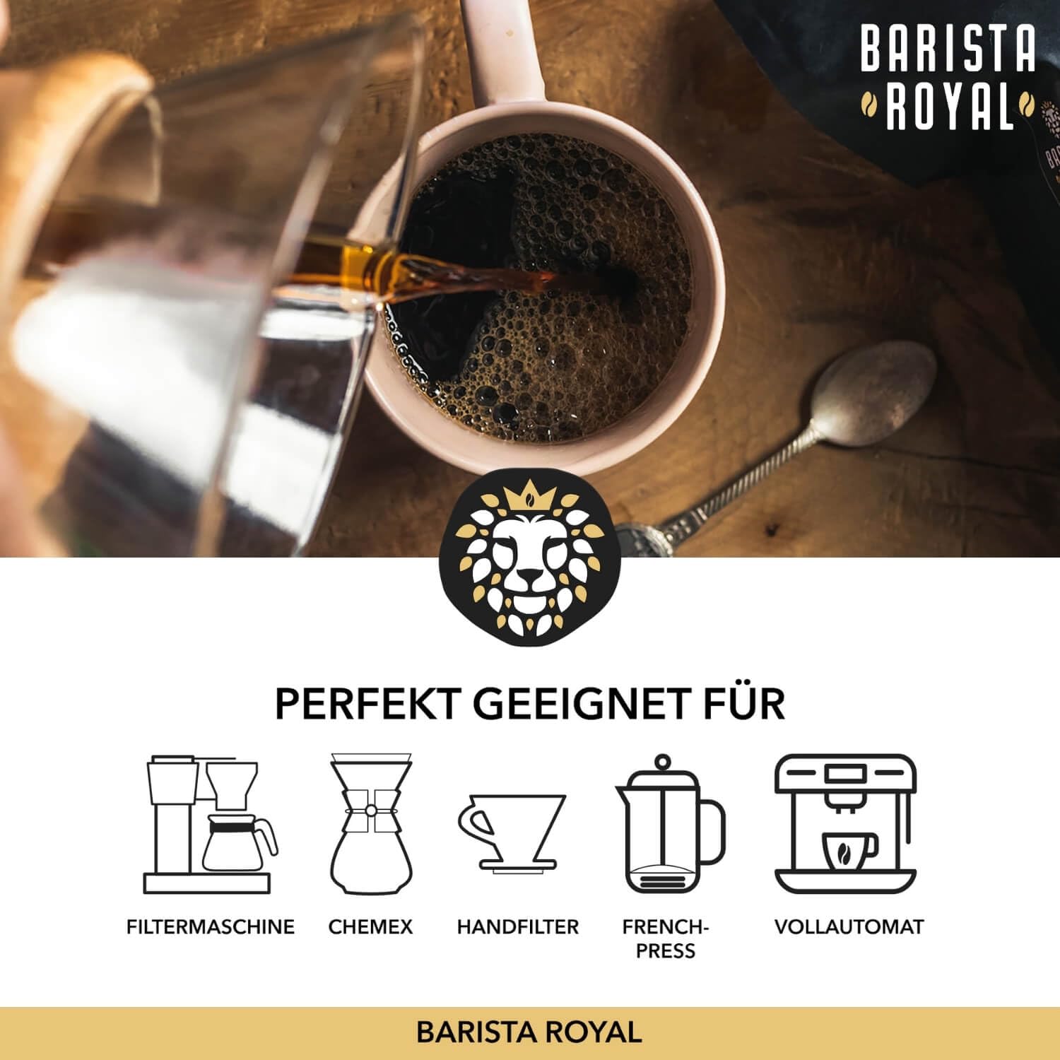 Premium Coffee Beans Gift Set – 5 x 100 g Tasting Set Whole Beans – Coffee Gift Idea for Men & Women – Barista Specialty Coffee – Did I hear coffee? – Bild 3
