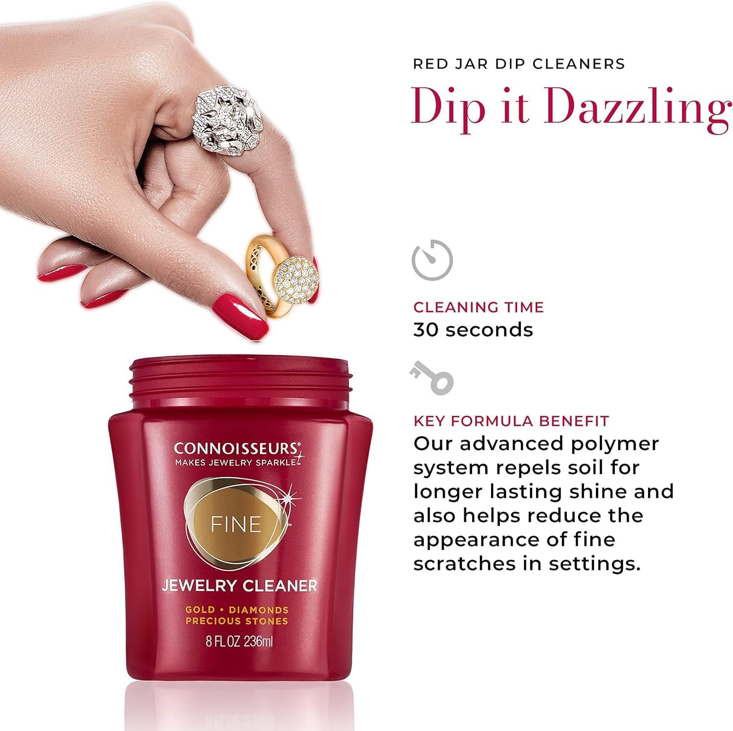 Connoisseurs Precious Jewelry Cleaner, 8 Fl Oz – Bild 3