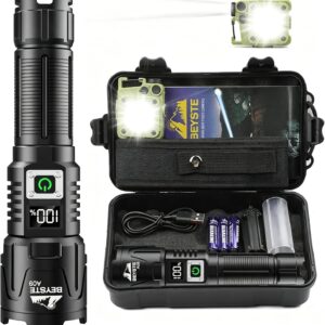 LED Torch Extremely Bright 1,000,000 Lumens, 50 W, 1520 m Wide Shot