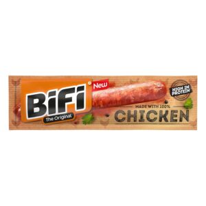 BiFi Chicken High Protein – Pack of 24 (24 x 20 g) – Protein-Rich Chicken Snack without Pig – Ideal for Sports and Conscious Nutrition – 100% Chicken Meat – High Protein
