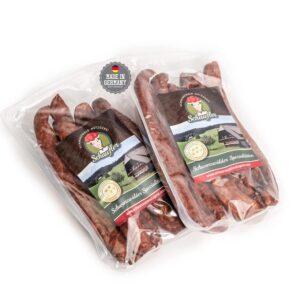 Schwarzwaldmetzgerei Raw Sausages Set 10 Pairs of Farmer's Sausages and 6 Pairs of Pepper Bites
