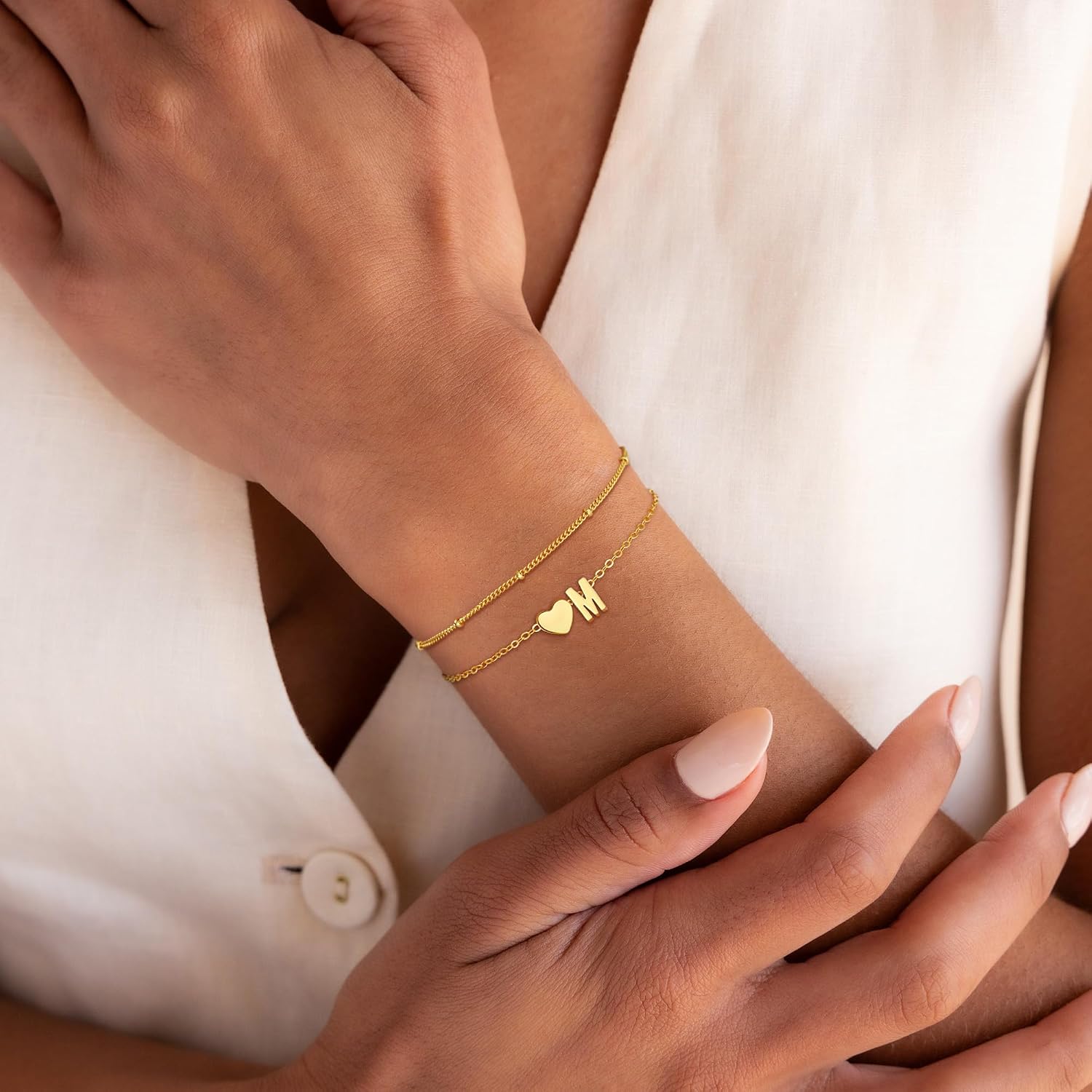 School Gift - Bracelet with Letters for Women and Girls – Bild 4