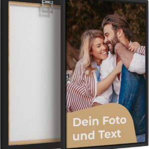 Cimpress Personalised 40 × 60 cm Portrait Framed Canvas Wall Art Picture