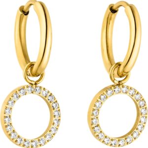 PURELEI® Closed Glow Earrings – Women’s Earrings Made of Durable Stainless Steel – Waterproof Earrings Women – 1.4 cm Diameter – Fashion Jewellery for Your Individual Look