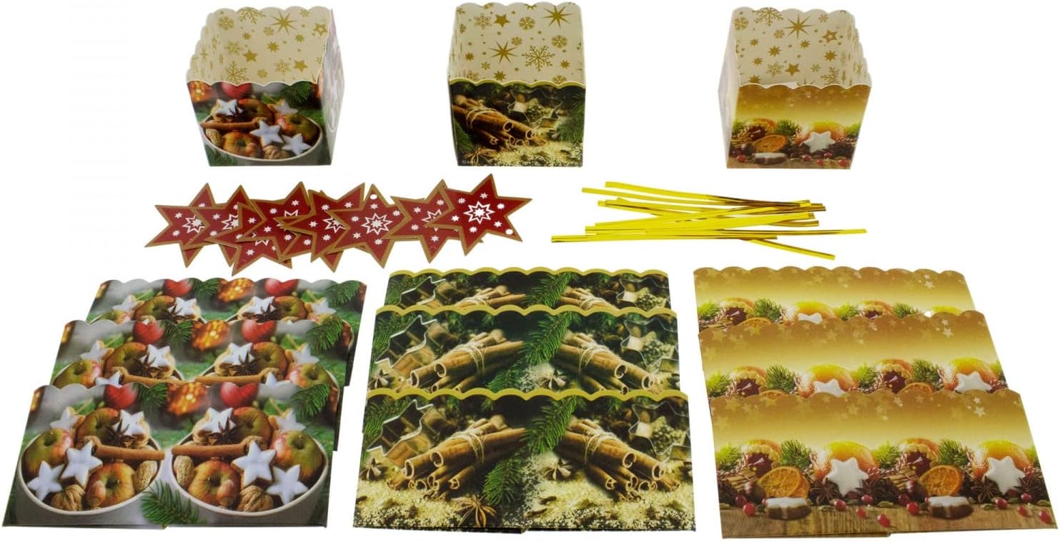 30 x Pastry Bags H 23 cm Base Bags for Cookies - Pastry Bags Clear for Christmas - Biscuit Bags - Chocolate Packaging Cellophane - Cookie Packaging - Confectionery Bags - Packaging Pastry – Bild 3