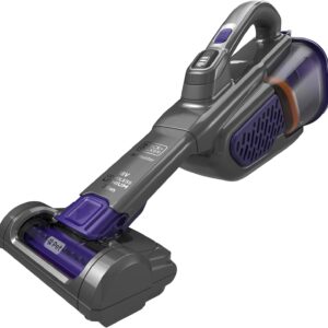 Black+Decker 36 Wh/18 V Cordless Handheld Vacuum Cleaner – Dustbuster Pet with Smart Tech (with Cyclonic Action, Integrated Extendable Crevice Nozzle, including Pet Hair Brush Charging Station with Wall Mount) BHV530BFP