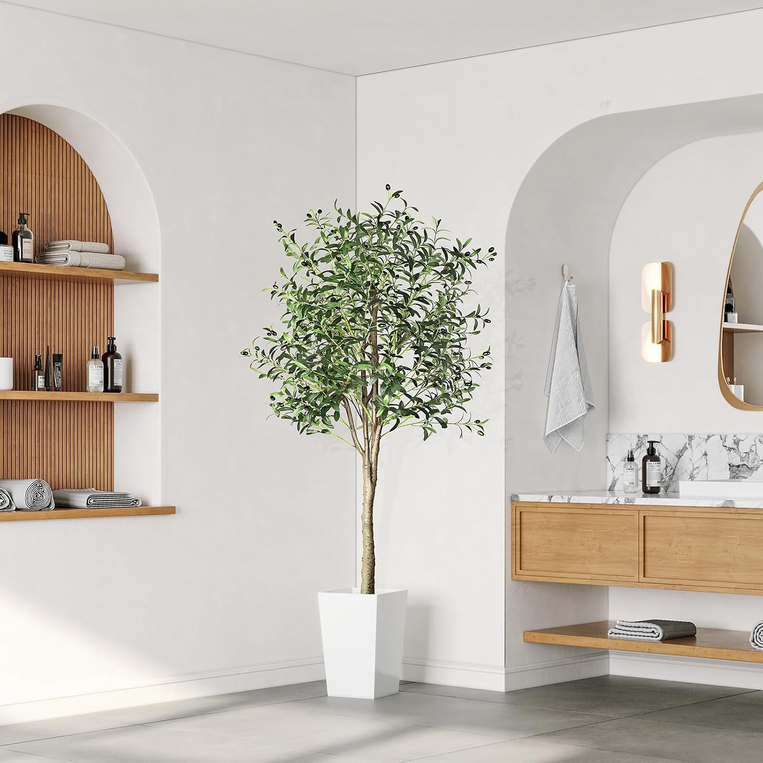 YOLEO Artificial Olive Tree 180 cm Artificial Plant Artificial Plants Large – Bild 6
