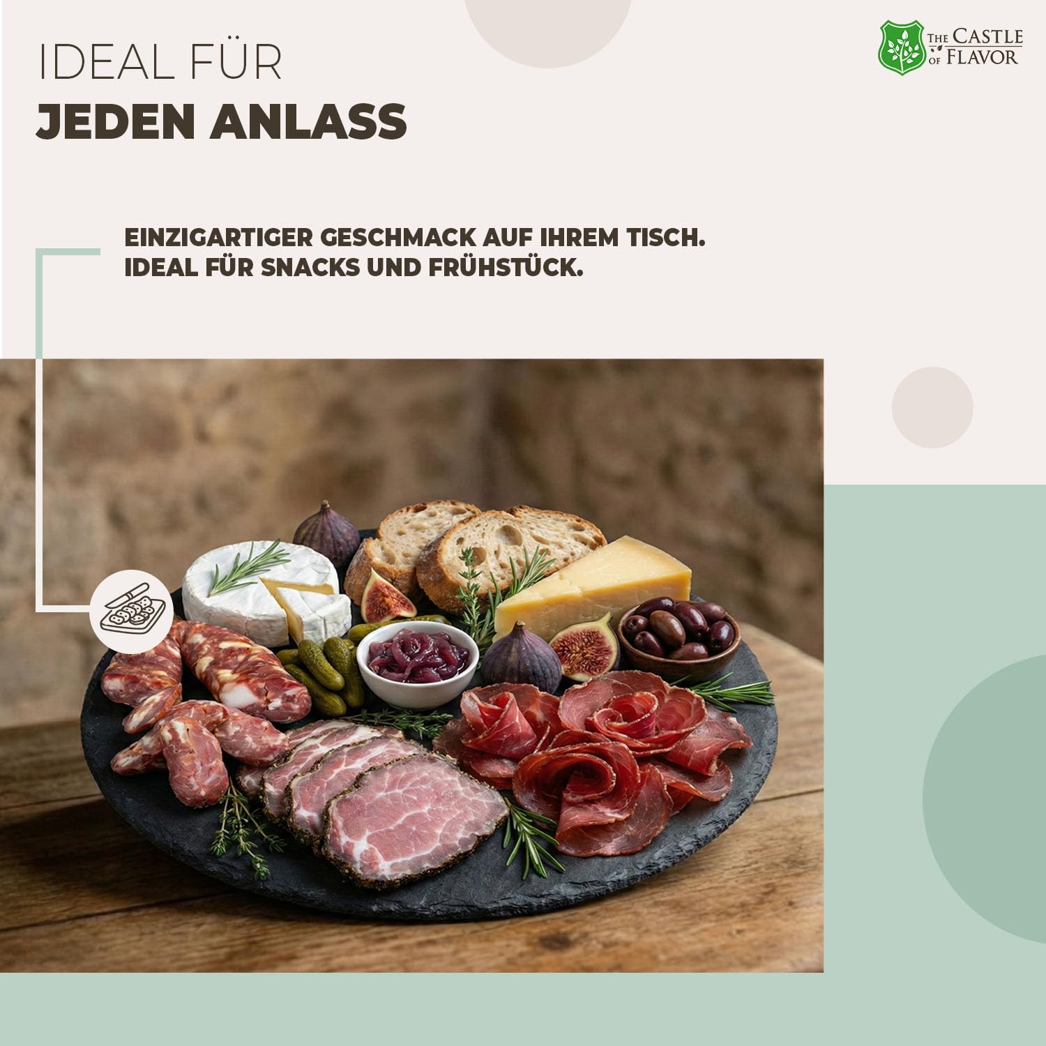The Castle of Flavor Smoked Bacon with Herbs 400 g – Bild 6