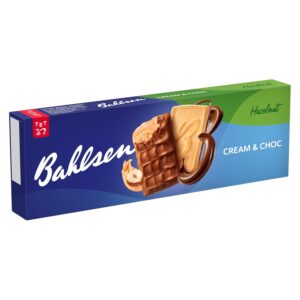 Bahlsen Hazelnut Cream & Choc Biscuits with Hazelnut Cream, 125 g