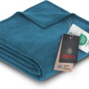 Ibena Cuddly Blanket / Bedspread / Wool Blanket, 150 cm x 200 cm