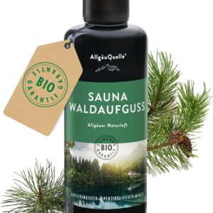 Sauna infusion with 100% organic oils forest infusion spruce mountain pine Alpine pine Mint (100 ml). Natural sauna infusion with sauna essential oils in the infusion agent. Sauna fragrance natural / organic sauna oil.