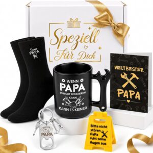 Funny Dad Gift 5-Piece Birthday Gift for Dad with Mug Socks