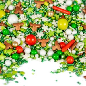 Super Streusel HoHoHo Christmas Sprinkles Reindeer Scatter Decoration (90 g