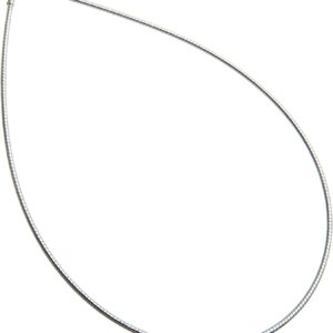 Omega Choker 1.8 mm Diameter 925 Sterling Silver, Choice of Length 38-55 cm