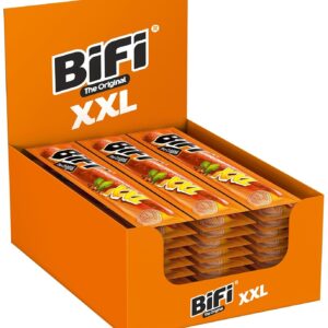 BiFi Original XXL Salami Sticks – Pack of 30 (30 x 40 g) – Sausage Snack To Go – Air Dried Meat & Sausages Package – Salami with Pepper, Coriander and Garlic – Ideal Nibble Box – Sausage Package