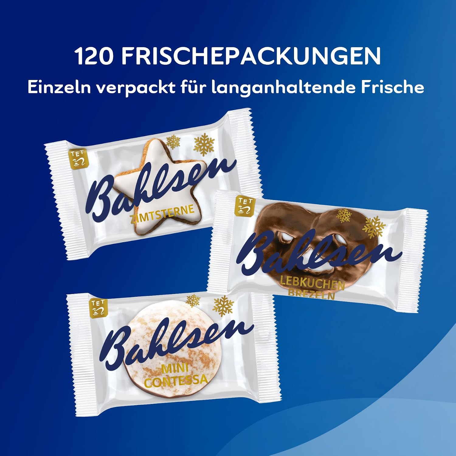 Bahlsen Winter Mix - With Gingerbread and Cinnamon Stars - 1 Pack Counter Dispenser - Individually Packed (1 x 1.03 kg) – Bild 6