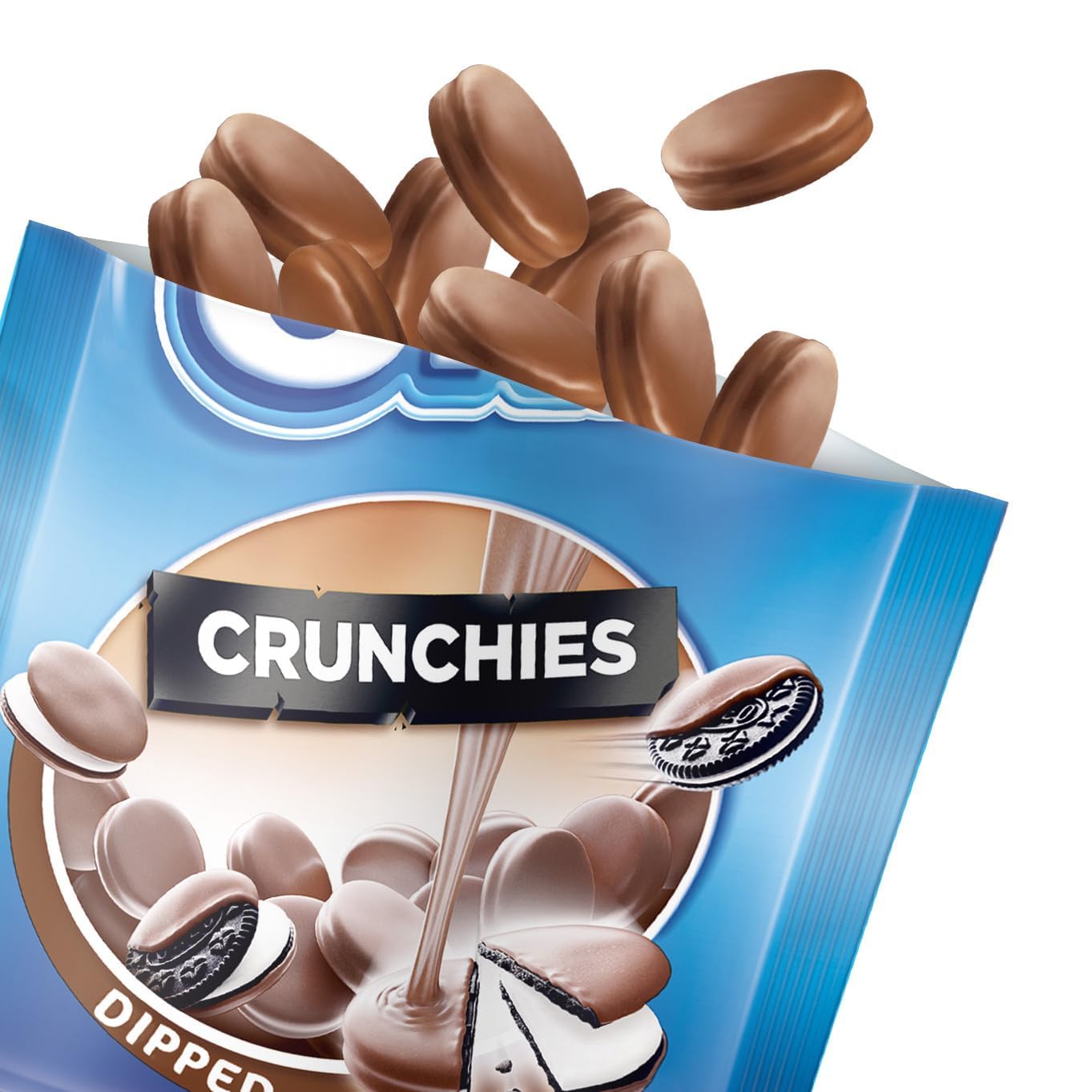 OREO Crunchies Chocolate Dip Vanilla Cream 110g (Pack of 8) – Bild 3
