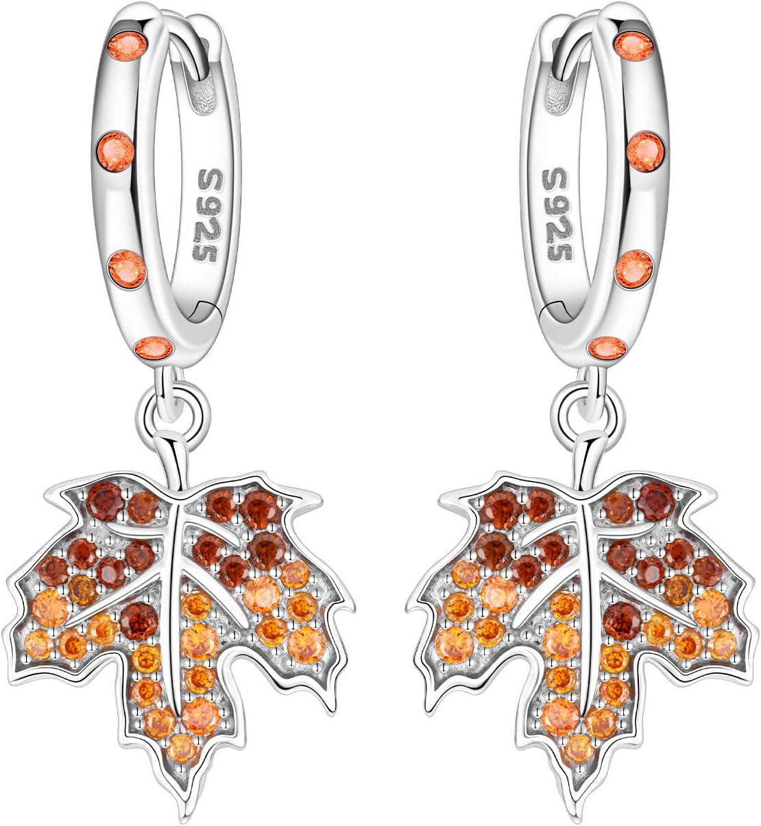 Earrings 925 Silver Hanging for Women Earrings 925 Sterling Silver Earrings with Zirconia Hypoallergenic Earrings for Women Valentine's Day Gift Birthday Gift