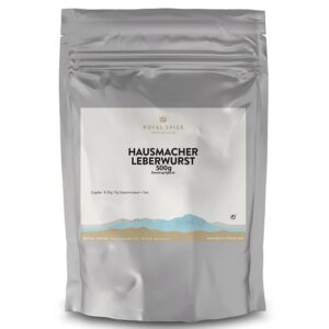 Royal Spice Hausmacher Liver Sausage Spice 500 g – Intense, Traditional, Rustic Liver Sausage Seasoning/Seasoning for Coarse Fresh Liver Sausages & Preserves – Visible Marjoram Insert