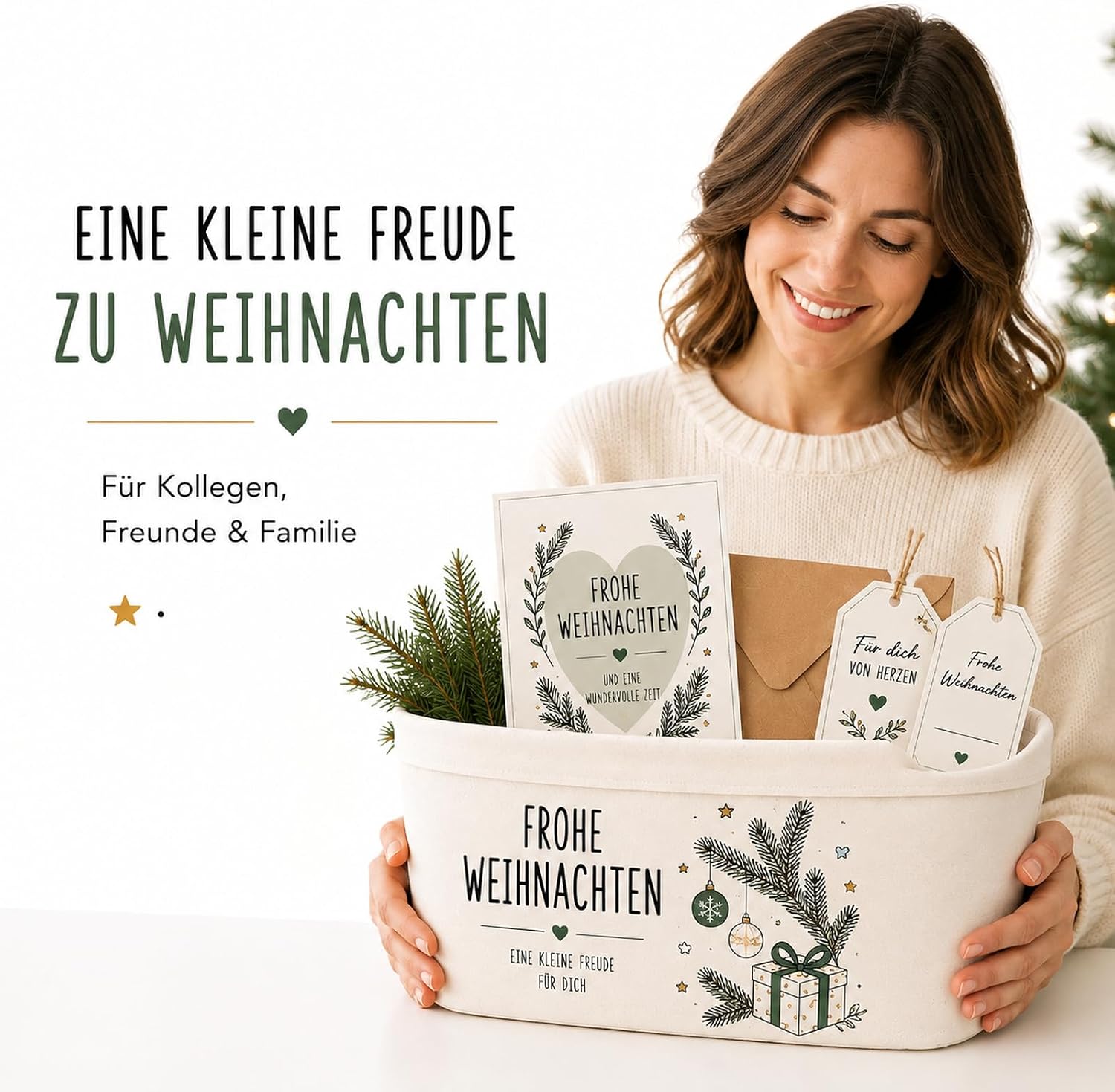 Christmas Gifts Small Items - Gift Basket for Filling – Bild 6