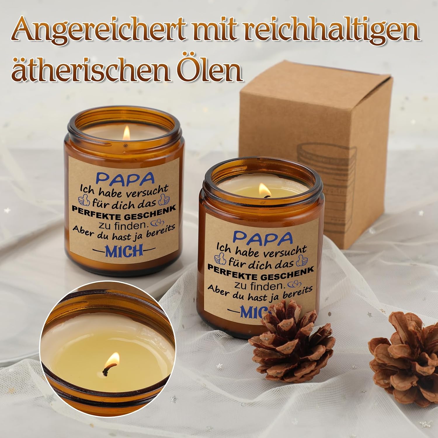 Dad Gift, Father's Day Birthday Christmas Scented Candles Father – Bild 4