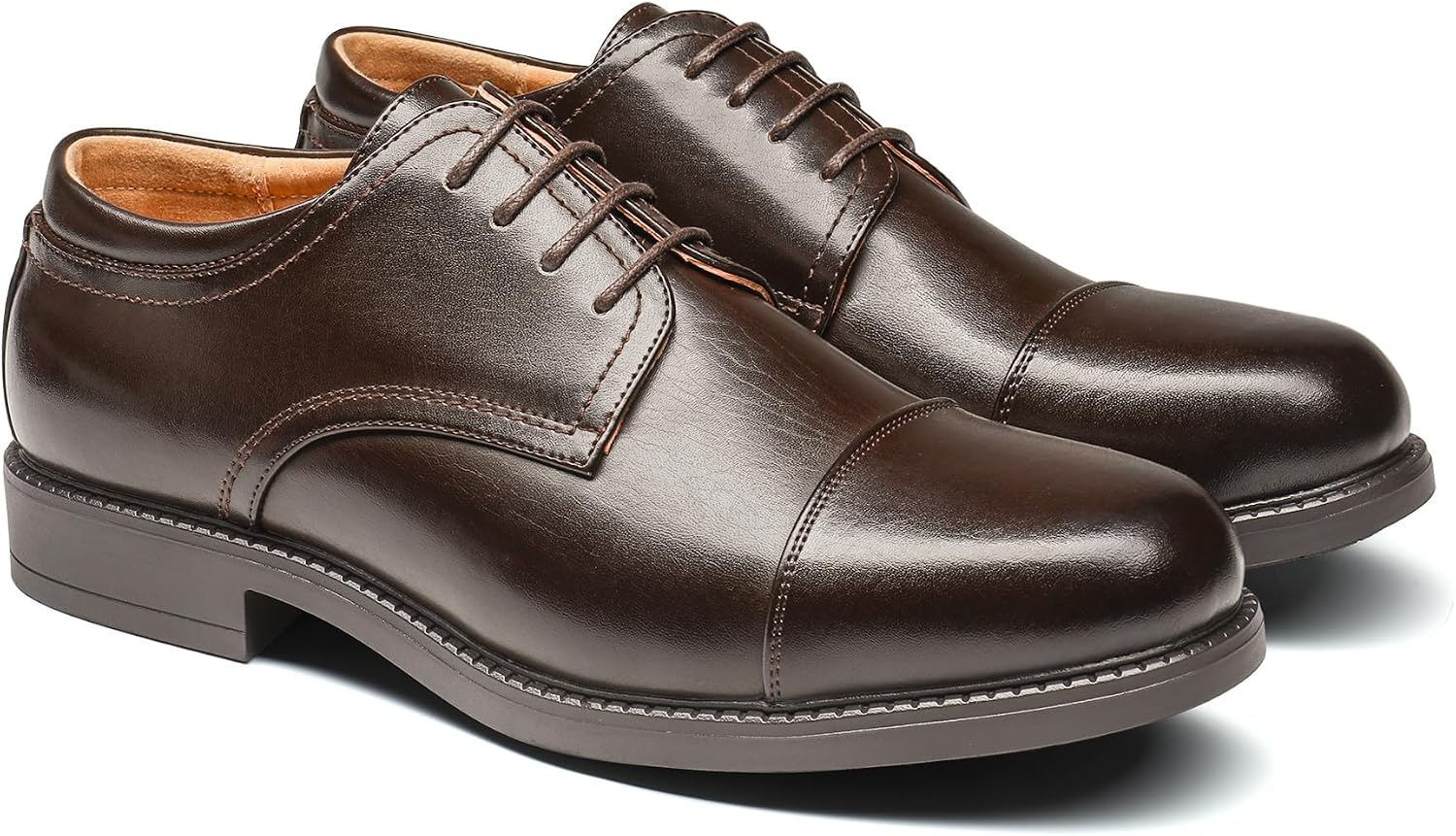 Bruno Marc Men's Dress Shoes Lace-Up Half Derby – Bild 4
