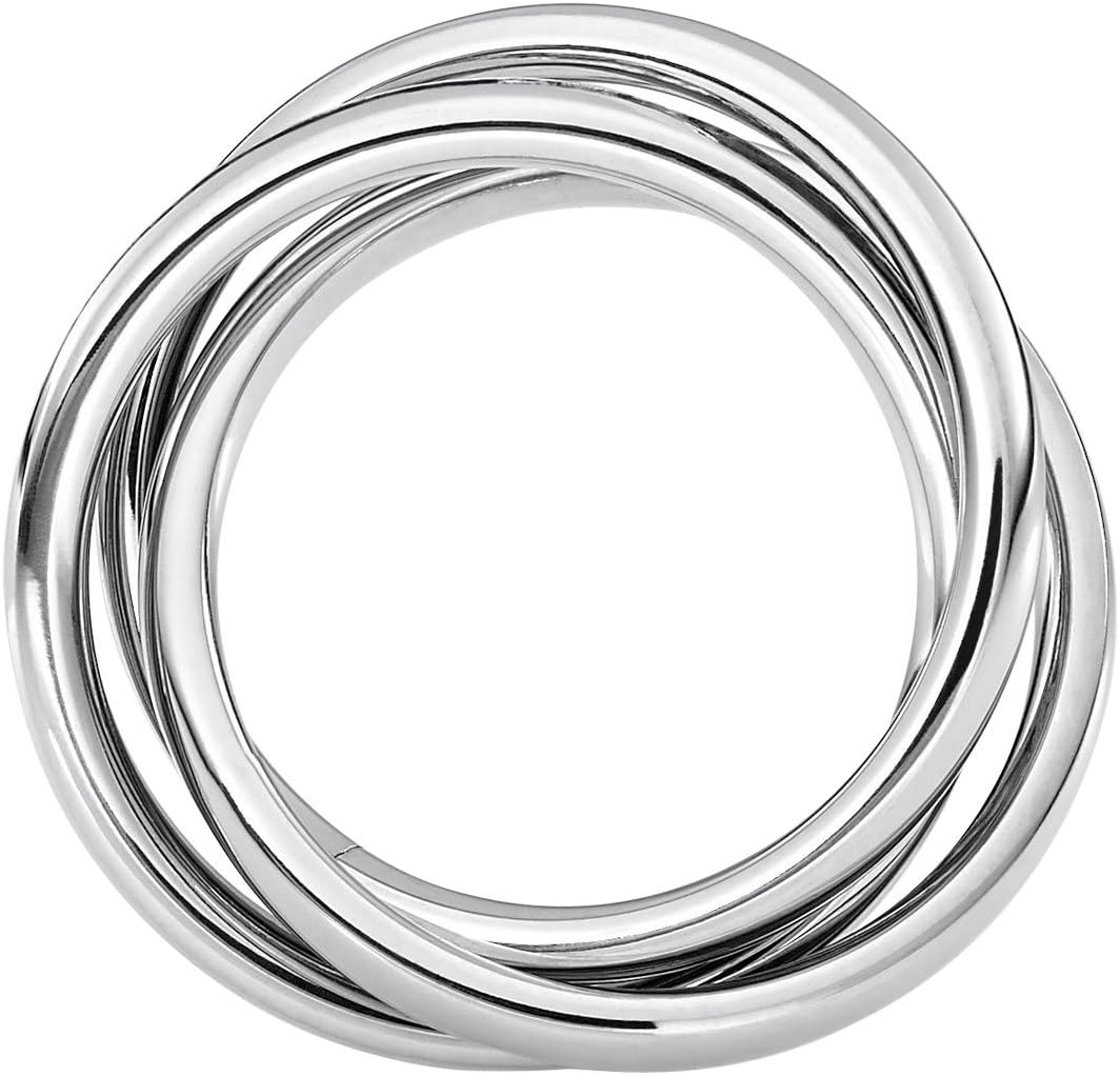 Heideman Women's Trini Ring Made of Stainless Steel Silver Coloured Polished Women's Ring for Women Roll Ring Play Ring Triple Ring Pack of 3 – Bild 6