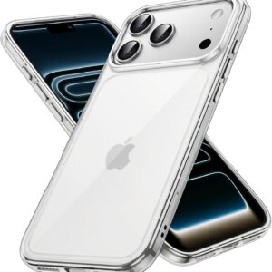 JETech Case for iPhone 17 Pro Max, anti-yellowing, transparent