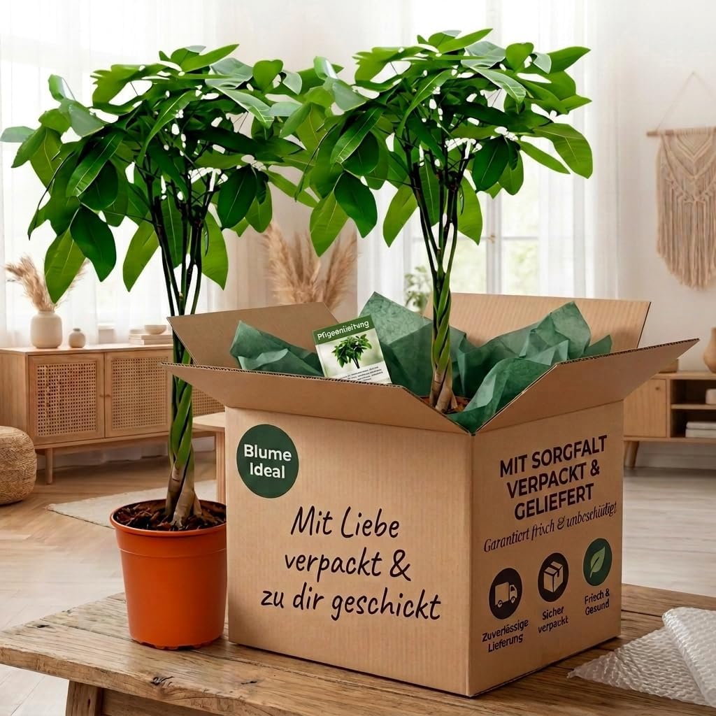 Lucky Chestnut | Pachira | Approx. 40-50 cm | Diameter 12-15 cm Pot | Easy Care Indoor Plants for Home and Office | Quality from Professional Plants | Ideal Room Greenery – Bild 7