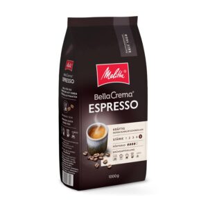 Melitta BellaCrema Espresso, Coffee Beans, Thickness 5/5, 1 kg