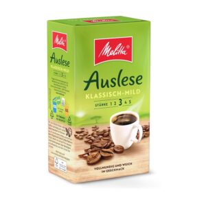Melitta Auslese Classic Mild Filter Coffee 500 g, Ground, Powder for Filter Coffee Machines, Medium Roasting, Roasted in Germany