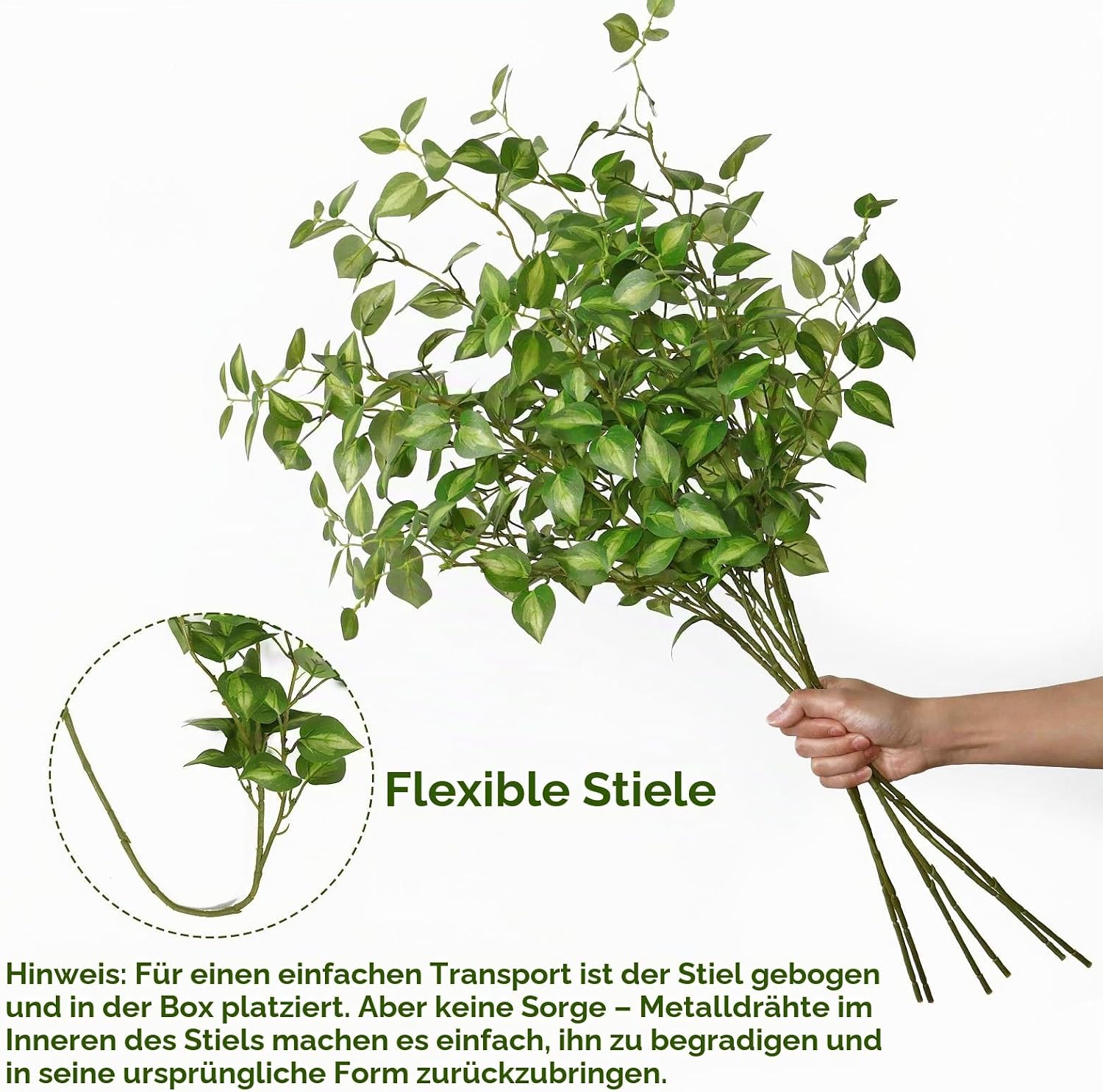 Betylifoy Set of 4 Artificial Ivy Branches, Decoration, 83 cm, Artificial – Bild 4