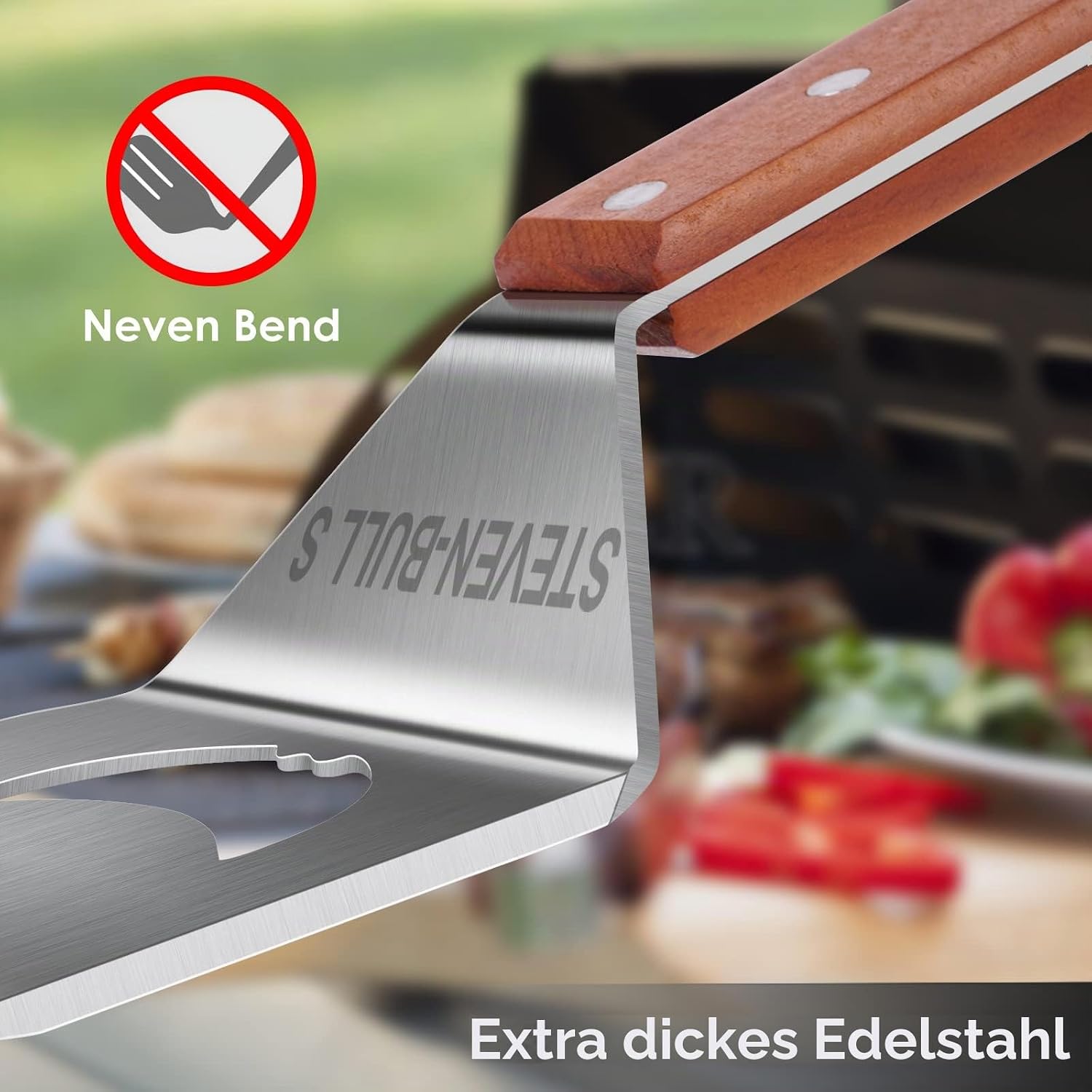 BBQ Spatula for Grill, 7 in 1 BBQ Tool, Dad BBQ Gifts – Bild 2