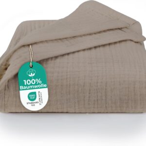 Dreamzie – Muslin Bedspread 150 x 200 cm – 100% Cotton