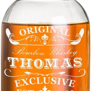 polar-effekt Personalised Whisky Bottle 700 ml with Engraving – Gift for Men – Whiskey Carafe with Cork – Scotch Decanter Spirits Bottle for Filling – Original Exclusive Motif