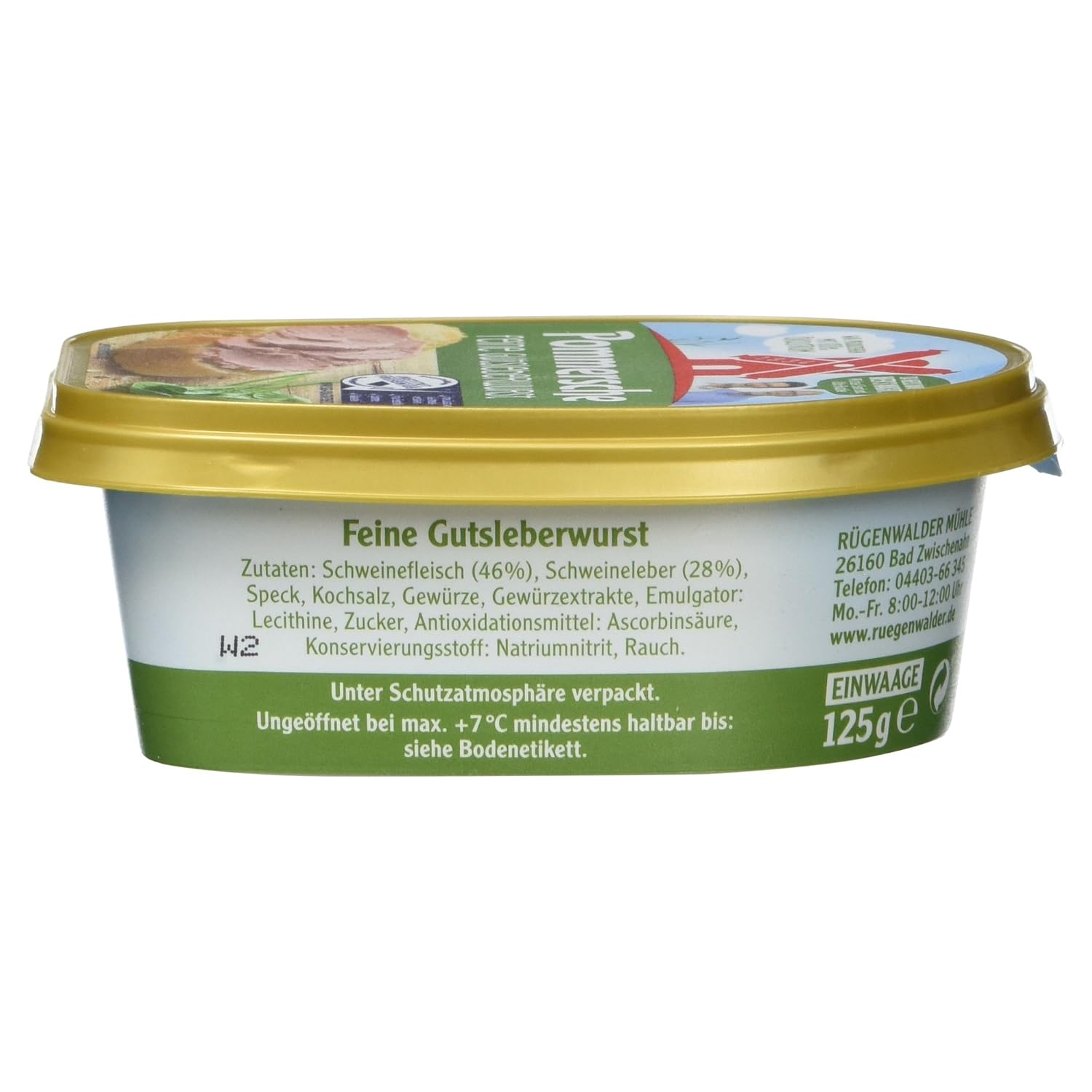 Rügenwalder Pomeranian Good-liver Sausage Fine in Cup, 125 g – Bild 3