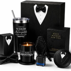 Gift for Men - Luxury Men's Gift Set with Mug, Scented Candle - Birthday Gift for Dad, Boyfriend, Husband, Brother
