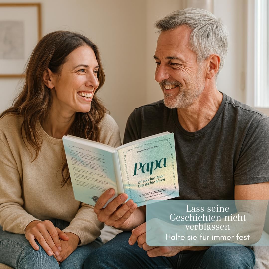 Papa, erzähl mir deine Geschichte - The Memory Book to Fill In | Personal Gift for Father's Day, Birthday or as a Attention | Designed with Love for Lasting Memories – Bild 3
