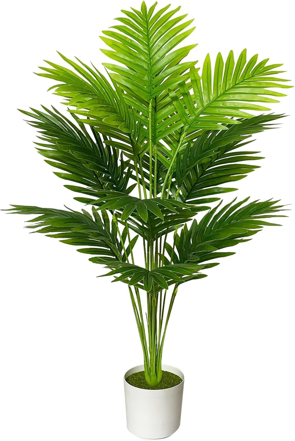 Artificial Plant in Pot Silk Flowers Green Artificial Plants Large Fake Silk Plant Indoor Plant Plastic Plant Office Plant Decoration Living Room Balcony Garden (80 cm High Palm Tree)