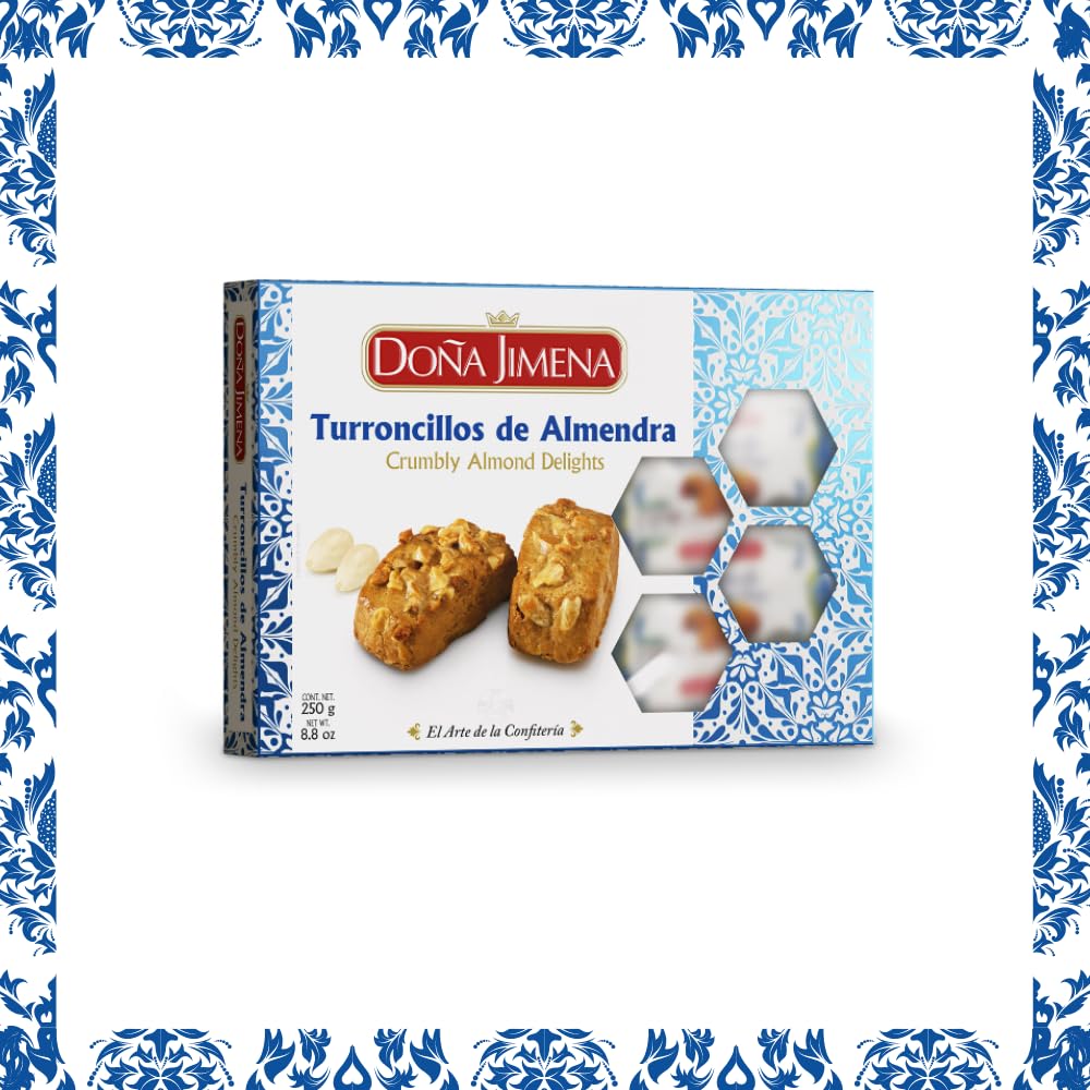 DOÑA JIMENA Turrón Cookies (Turroncillos in Spanish) - Highest Quality Typical Christmas Pastry - Handmade Recipe - 250g – Bild 3