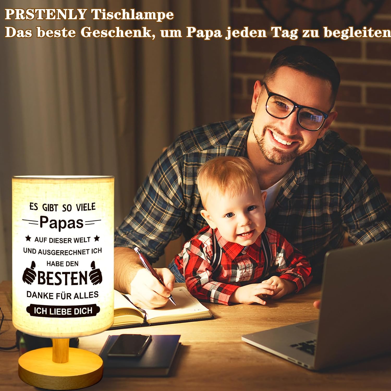 Prstenly Gifts for Dad, Best Dad Table Lamp Gifts for Men – Bild 4