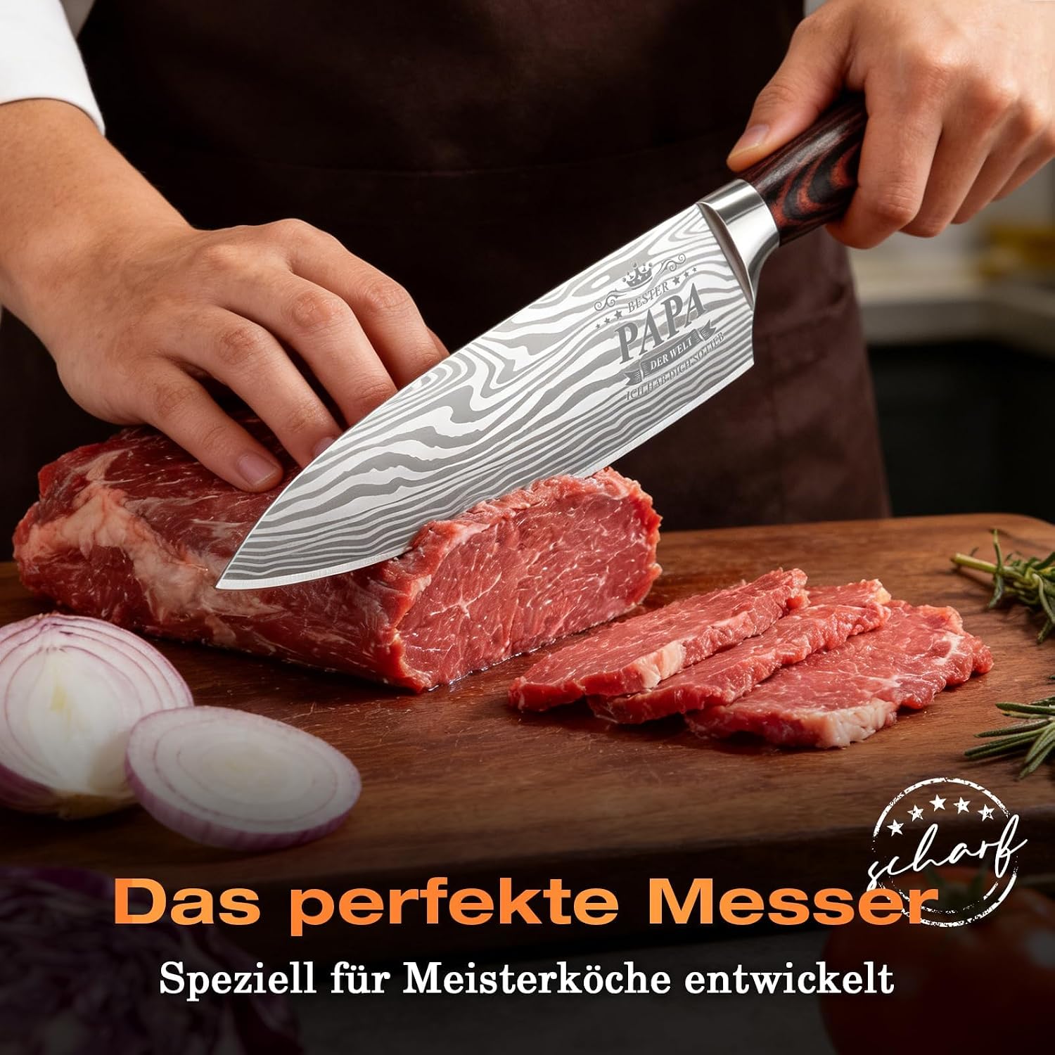 Chipate Dad Gift, Kitchen Knife Gifts for Dad, Gifts for Men, Professional Kitchen Knife - Birthday Gifts, Father's Day Gift, Christmas Gifts for Dad – Bild 6