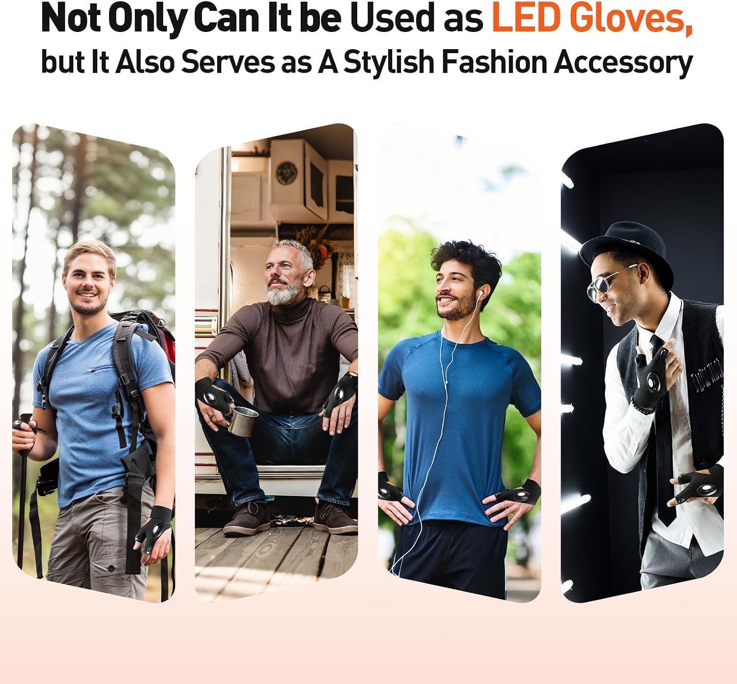 Geschenke für Männer Handschuhe mit Licht Angelzubehör, Weihnachtsgeschenke – Bild 3