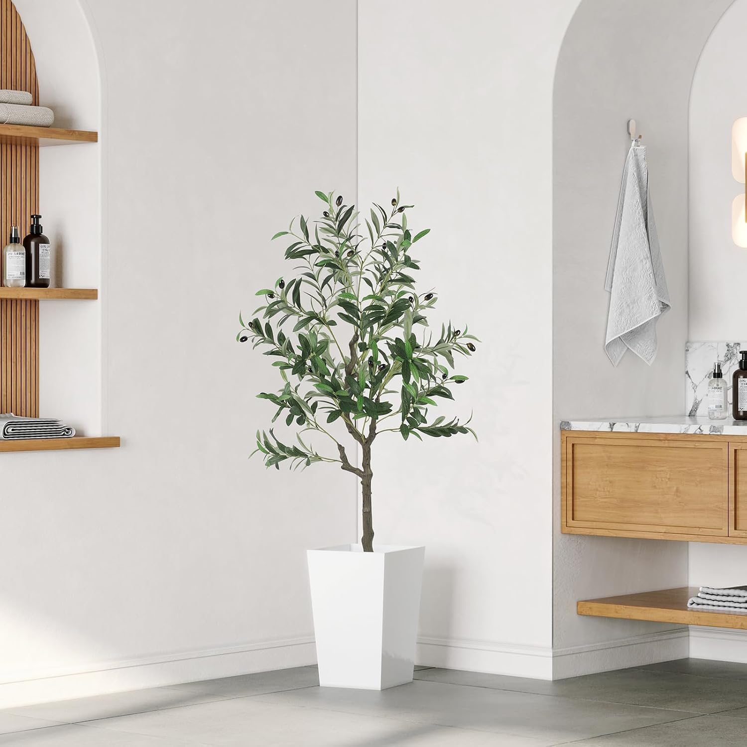 YOLEO Olive Tree Artificial 120 cm Artificial Plant Artificial Plants Large – Bild 8