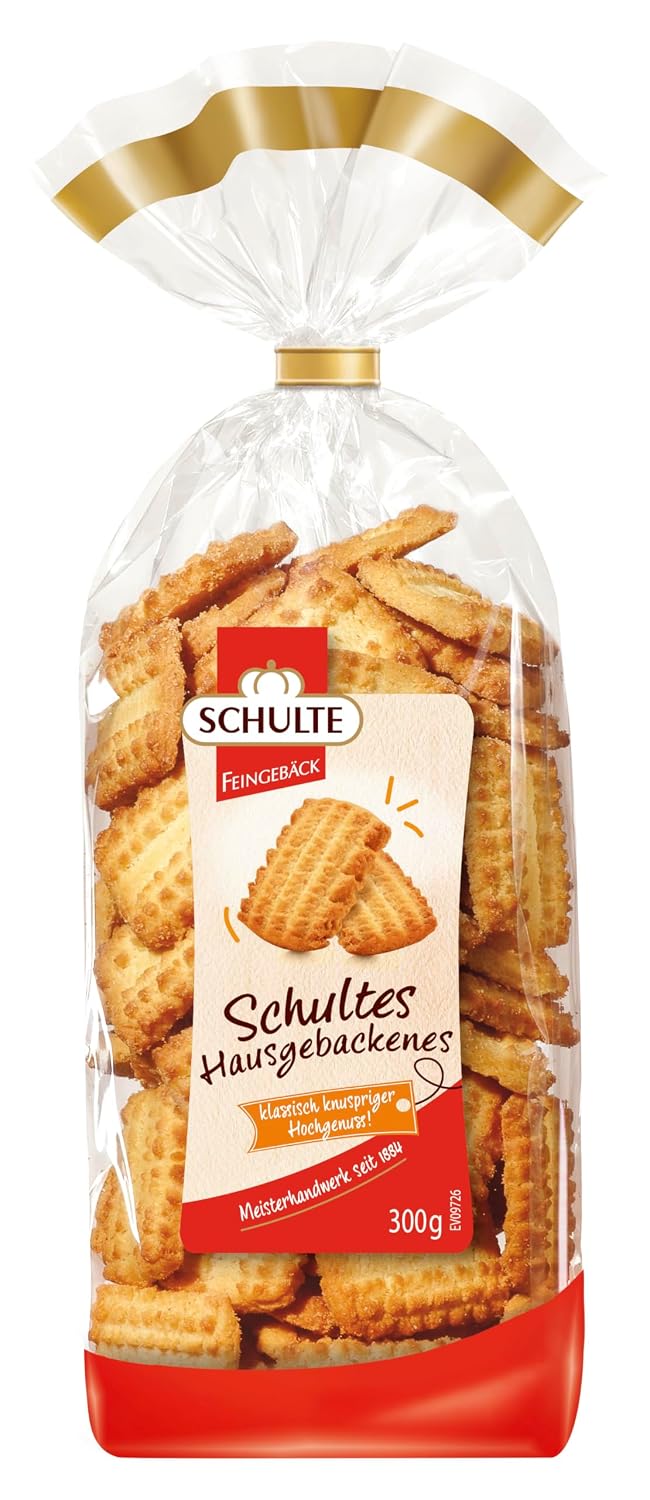 Schulte Biscuits Home-baked biscuits, 300 g, crispy biscuits in the traditional way pastries for coffee and tea