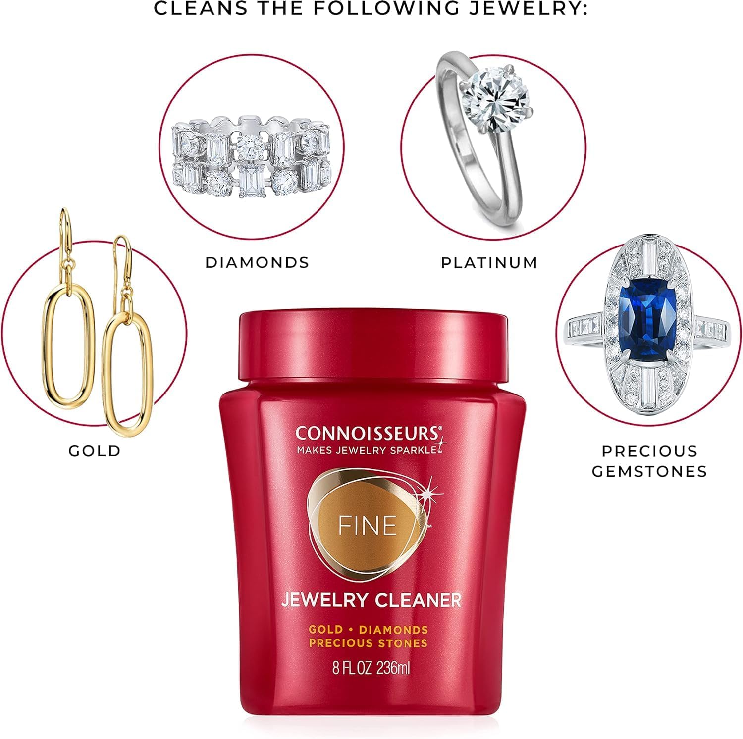 Connoisseurs Precious Jewelry Cleaner, 8 Fl Oz – Bild 5